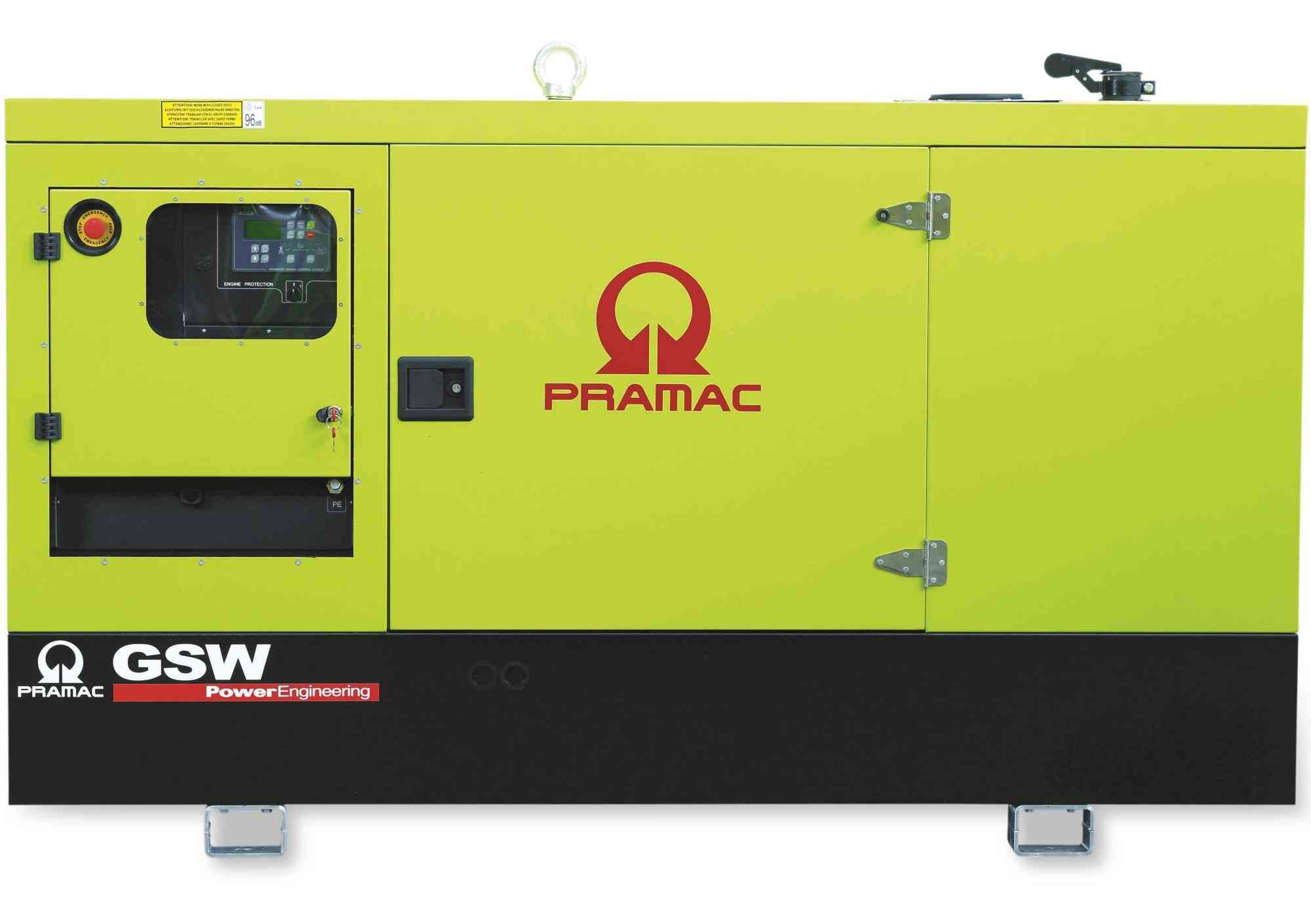 Дизельный генератор Pramac GSW 110 P в кожухе